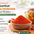 Authentic Guntur chilli powder used for pickle preparation